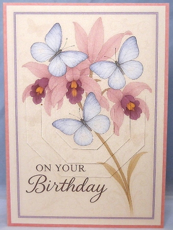 Butterflies and Orchids Octagon Pyramid by Irene Woods