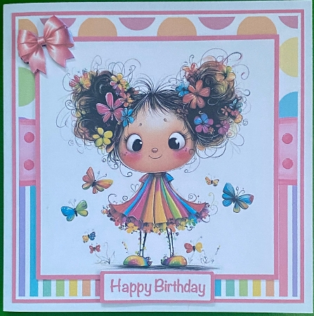 Little Miss Cutie Pie Mini Kit 7x7 by Irene Woods