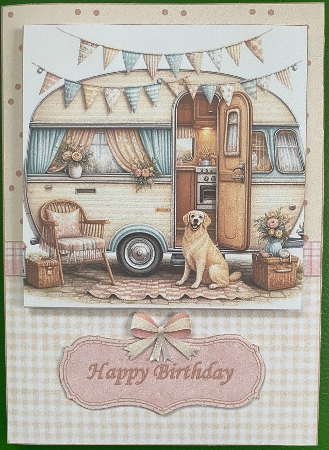 A Special Escape A5 Card Front, Topper and Tags by Irene Woods