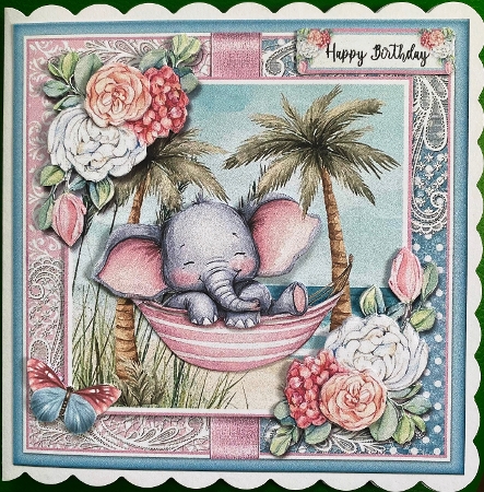 Birthday Elephant three by Irene Woods