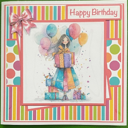 Birthday Girl #3 Mini Kit 7x7 by Irene Woods