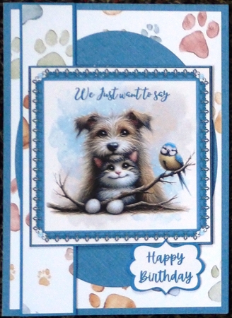 Just Want to Say 7x5 Quick Card by Irene Woods