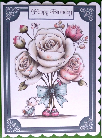 Whimsical Flowers Topper & Sentiment Kit by Irene Woods