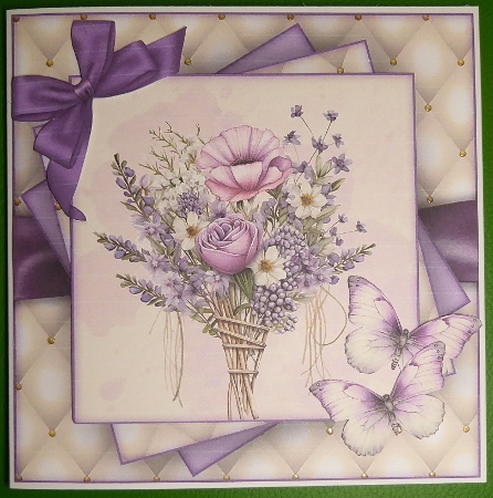 Purple Flowers Mini Kit  by Irene Woods