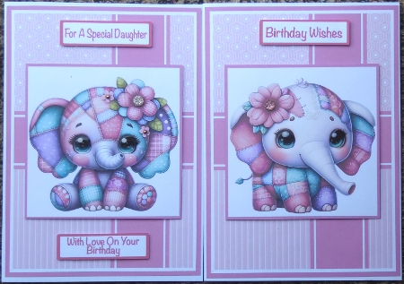 Patchwork Elephant Mini Kit 5x7 (3) by Irene Woods
