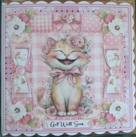 7 X 7 MINI KIT: HAPPY CAT by Irene Woods