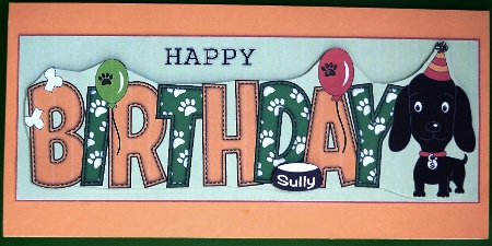 Sully the Dog Balloons BIRTHDAY large dl 2 by Irene Woods