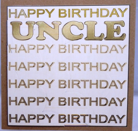 Birthday Uncle Shell Edged Corner Side Stacker by Irene Woods