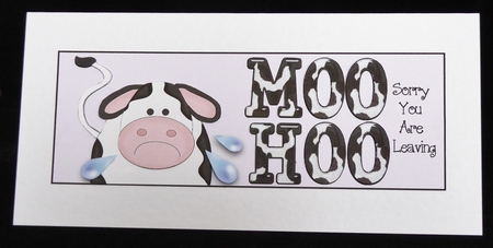 Moo Hoo - Sorry You Are Leaving - Dl + Decoupage by Irene Woods