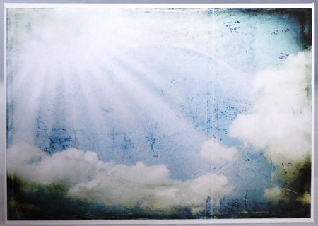 Sun and Clouds Backing Paper by Irene Woods