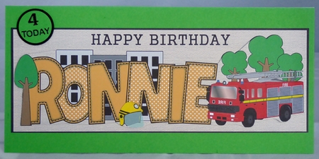 Fire Engine Ronnie Large Dl by Irene Woods