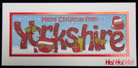 Large Dl Christmas from Yorkshire Bobbin Robin 3D Decoupage by Irene Woods