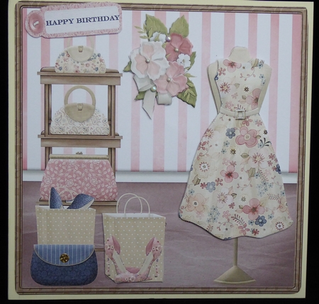 Love Fashion, Shoes and Handbags Card by Irene Woods