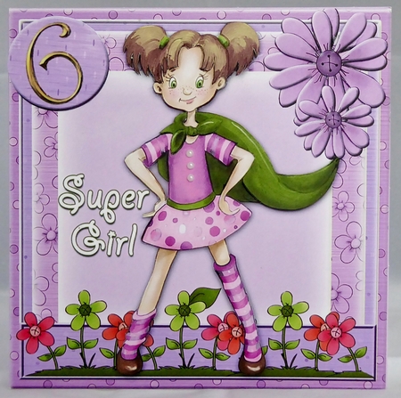 Mini Kit - Sweet Super Girl Birthday- 4,5,6yrs-#4 by Irene Woods