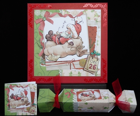 8x8 Santa on his rest day mini kit by Irene Woods