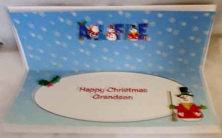 Santa & Snowmen ALFIE large dl insert 2 by Irene Woods