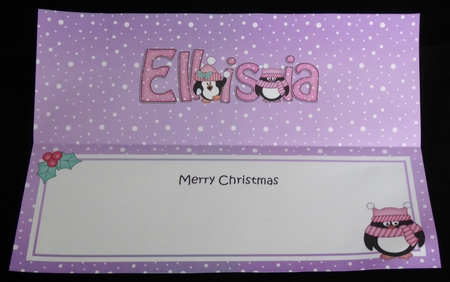 Large DL Merry Christmas ELLISIA insert by Irene Woods