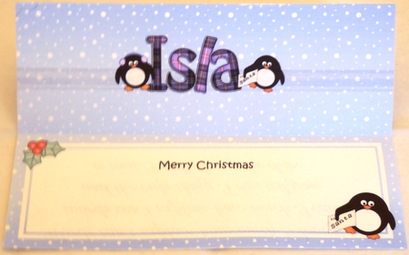 Large DL Merry Christmas ISLA insert by Irene Woods