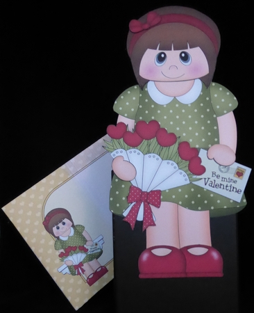 3D On the Shelf Card Kit - Valentine Heart Shaped Roses Love & Romance Teen Cacie by Irene Woods