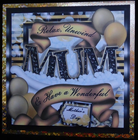 Mum in the Tub - Bubbles & Balloons by Irene Woods