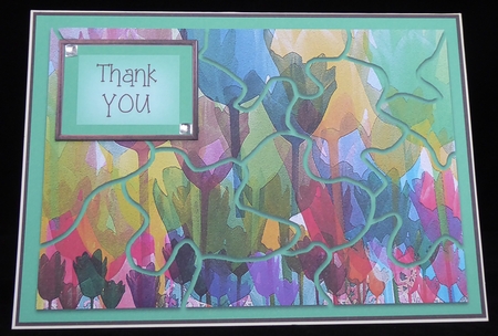Jigsaw Art Card Topper by Irene Woods