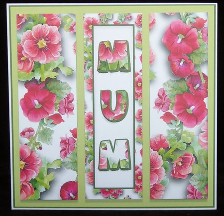 Mum sees red Card Topper by Irene Woods
