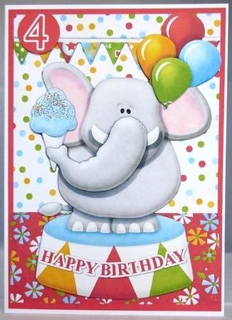 Nellie Eli Birthday Card Ages 2 to 6 by Irene Woods