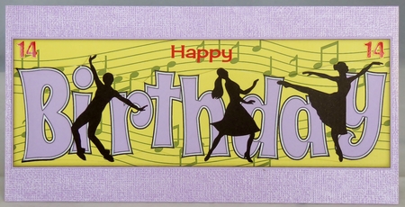 Dancing Silhouettes BIRTHDAY large dl 3 by Irene Woods