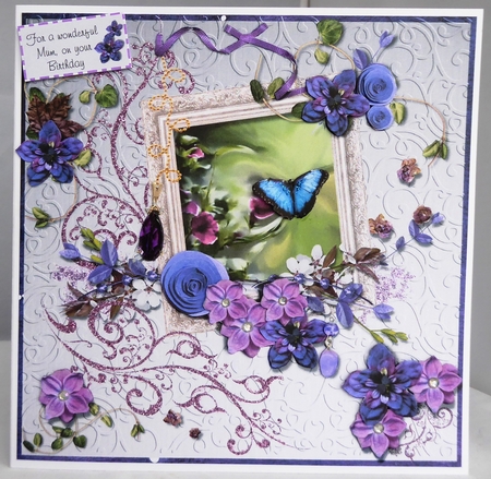 WONDERFUL MUM BIRTHDAY PURPLE HAZE by Irene Woods