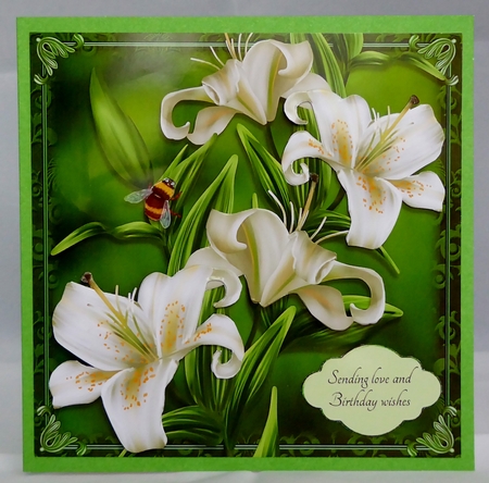 Lilies and bumble bee mini kit by Irene Woods