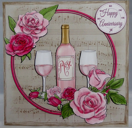 NATURAL - ROSES & WINE  by Irene Woods