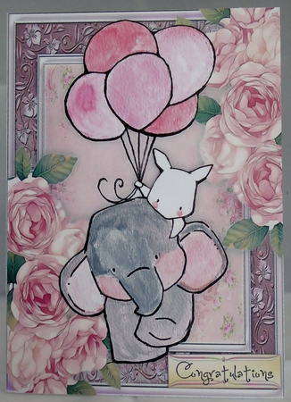 Gorgeous Elephant & Friend by Irene Woods