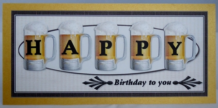 happy birthday beer DL by Irene Woods