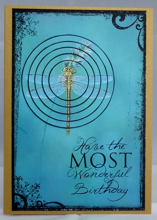 Beautiful Dragonfly Birthday by Irene Woods