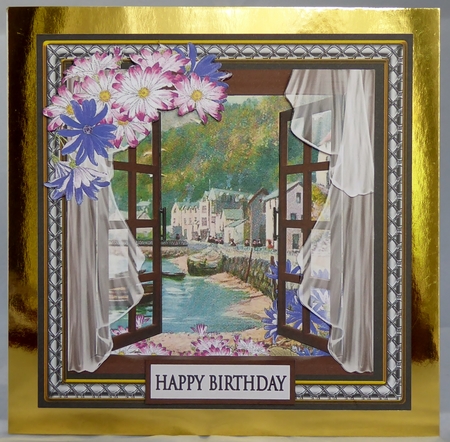 View Over The Harbour 7x7 Card Front Minikit by Irene Woods