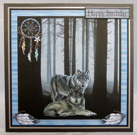 WOLVES IN THE WOODS - QUICK CARD SHEET by Irene Woods