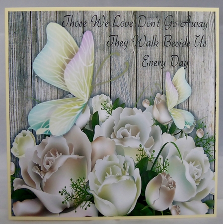 Those We Love Dont Go Away 8x8 by Irene Woods