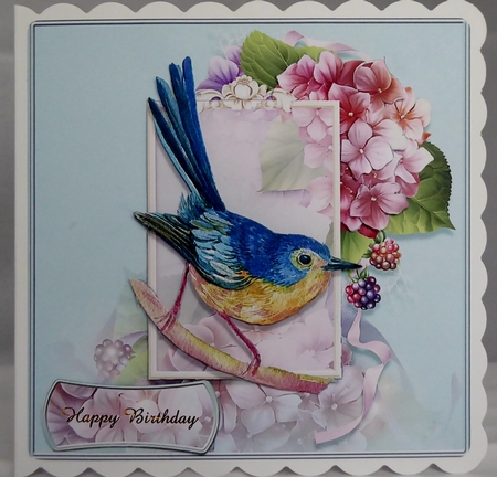 Pretty In Pastel Birds and Floral 12 by Irene Woods