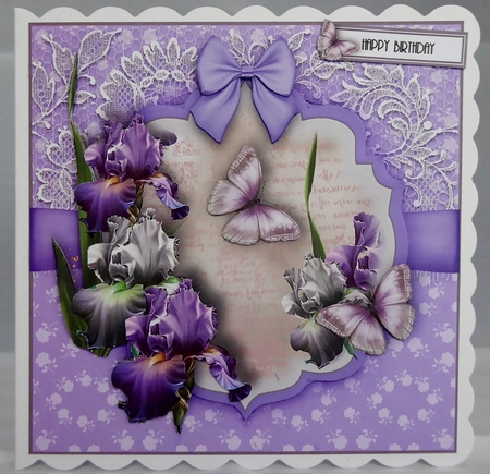 Beautiful Iris Card Kit by Irene Woods