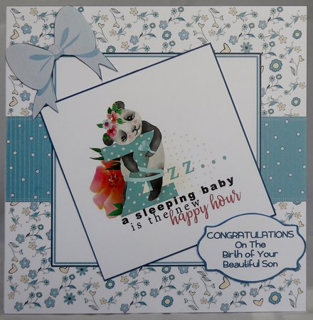 Congratulations - new baby boy by Irene Woods