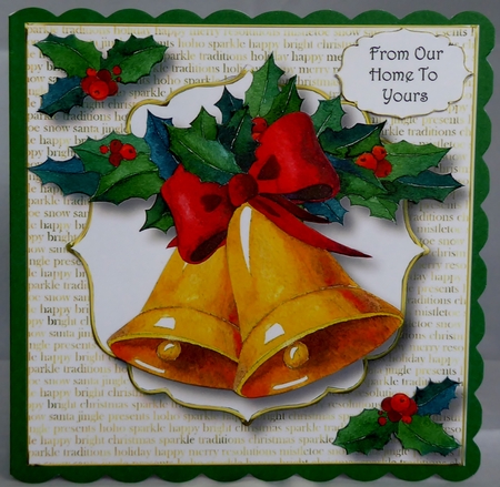 White & Gold - Christmas Bells by Irene Woods