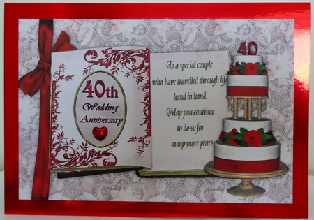 40th Ruby Wedding Anniversary by Irene Woods