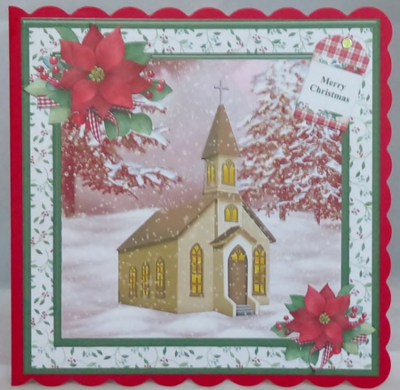 Christmas Blessings Card Mini Kit & Decoupage by Irene Woods