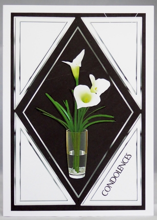 Diamond Arum Lily Condolence by Irene Woods