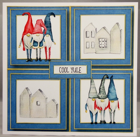 Scandi Elves Quad Frame by Irene Woods