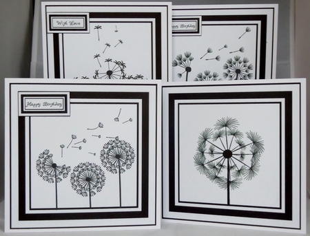 Monochrome Dandelion Bumper Kit by Irene Woods