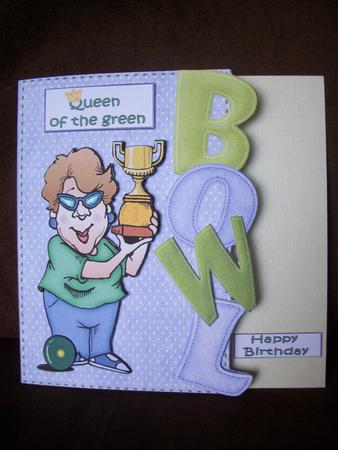 Queen of the Green Crown Bowling Over the Edge by Irene Woods