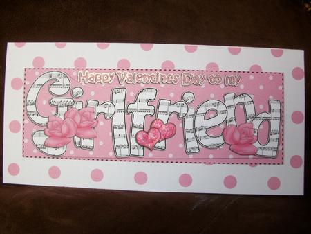 Lge Dl Valentine Girlfriend Hearts & Roses 3D Decoupage by Irene Woods