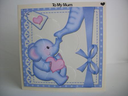 Lola & Lil Elephants Shell Edged Corner Stacker by Irene Woods