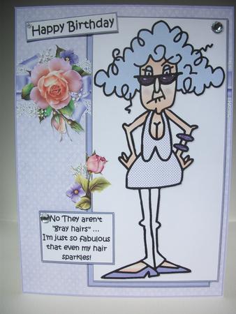 Stella's Hair Sparkles Quick Card by Irene Woods
